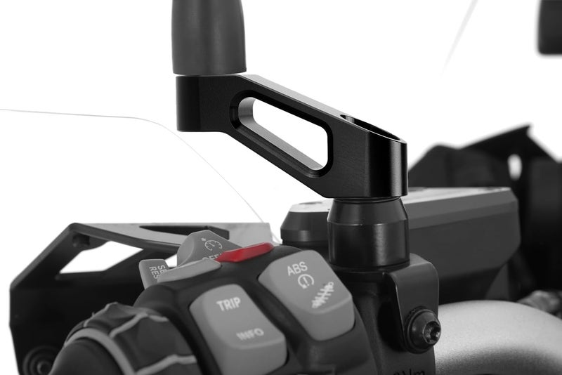 Modeer Compatible with NX500 2024 2025 Any year Motorcycle Rearview Mirror Risers Extenders nx500 nx 500 Accessories (black) - Image 2